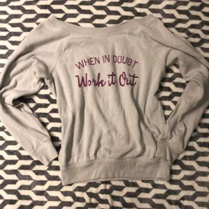 Nordstrom- Unity Off Shoulder Sweatshirt